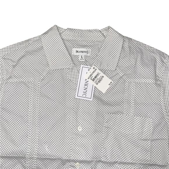 NWT! Blank NYC Happy to See Me Short Sleeve Shirt - Size Large - Picture 7 of 8